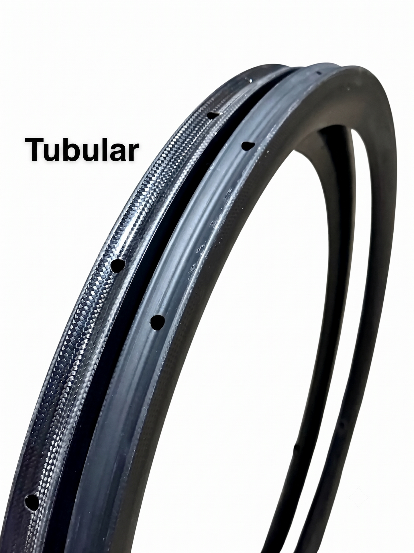 700c raw carbon rim, rim brake, 16 holes, internal nipples, tubular compatible