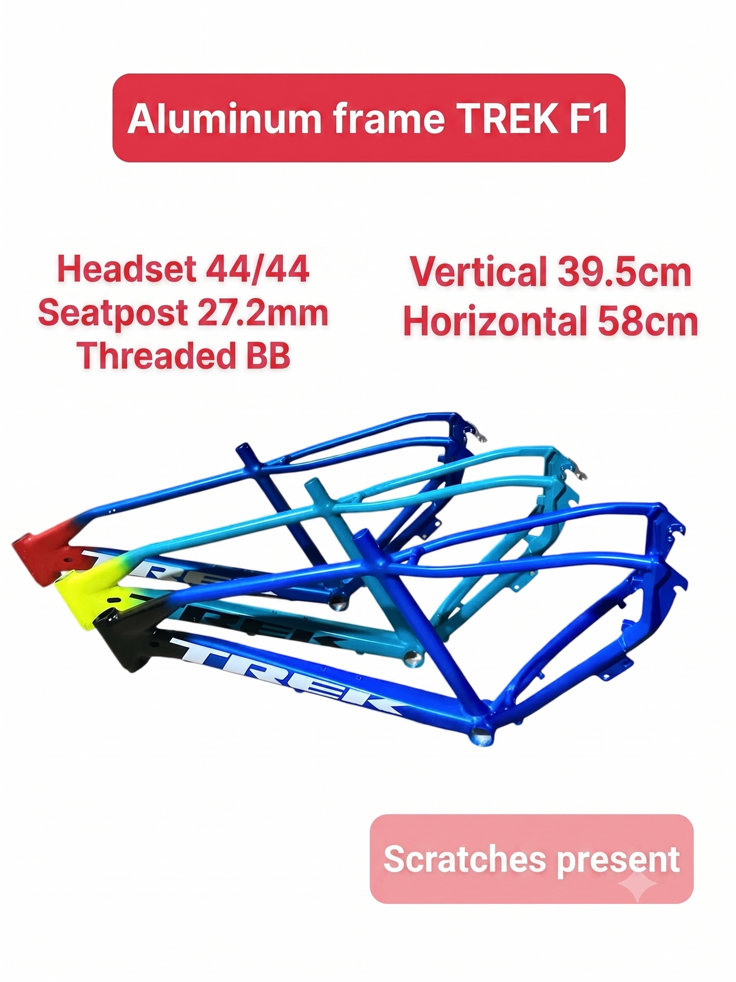 27.5" MTB aluminum frame with derailleur hanger
