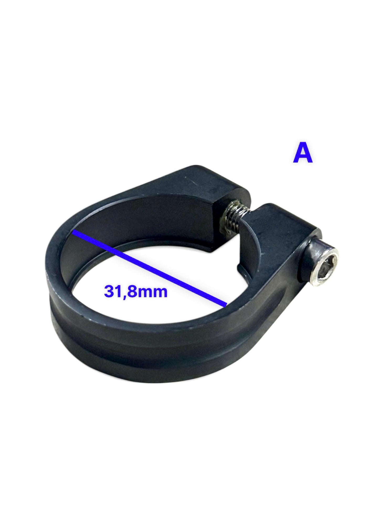 Aluminum seatpost clamp with non-standard screw for bicycles, high-quality