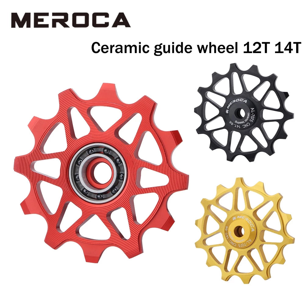 Aluminum alloy guide gear set with 12/14 teeth, using ceramic bearings - MEROCA