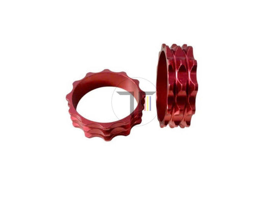 Bicycle Fork Neck Pad - CNC Aluminum Spike Pattern