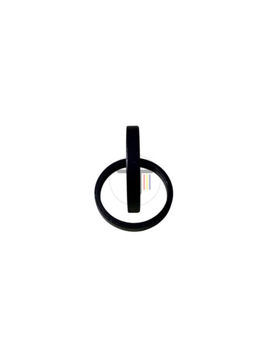 Bicycle fork neck gasket - smooth aluminum