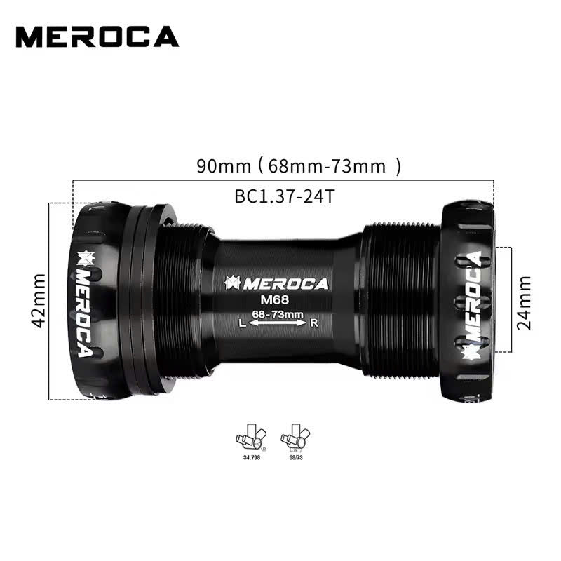 BB MEROCA Bicycle Hollow Shaft Bottom Bracket -24