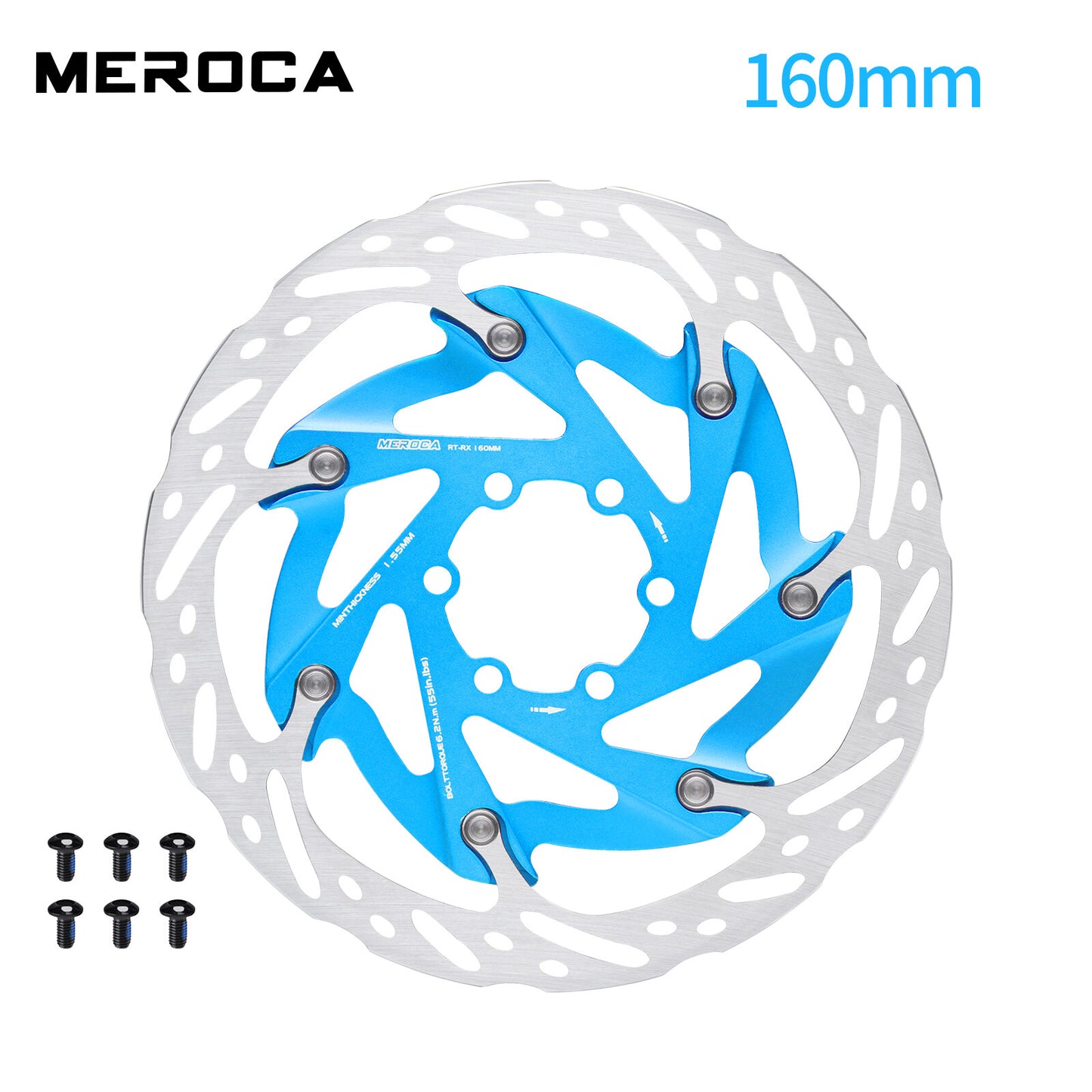 MEROCA 6 bolt 160mm brake disc