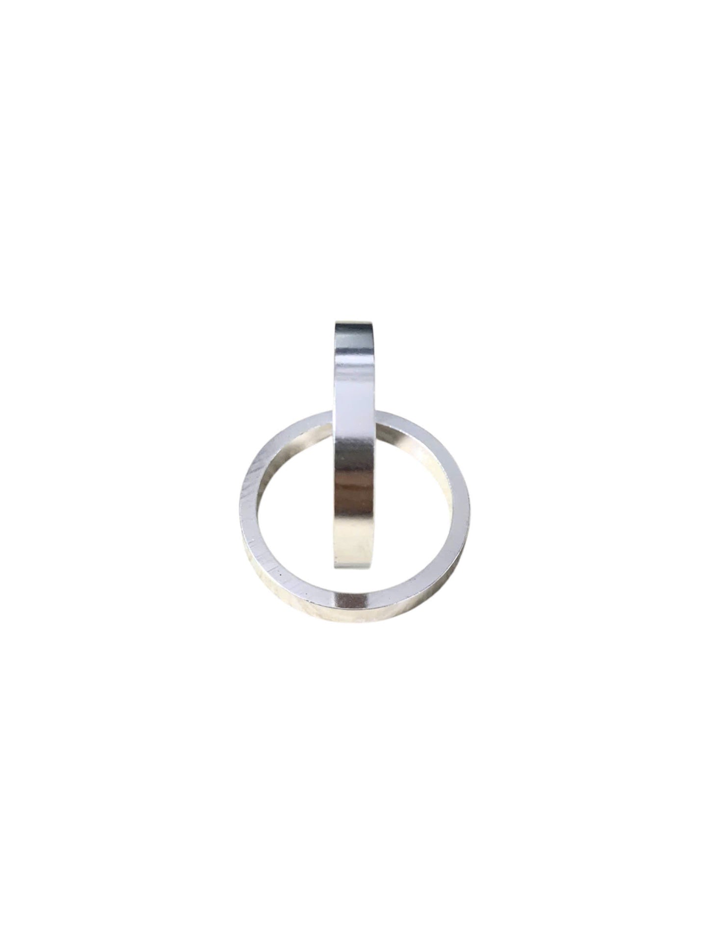 Bicycle fork neck gasket - smooth aluminum