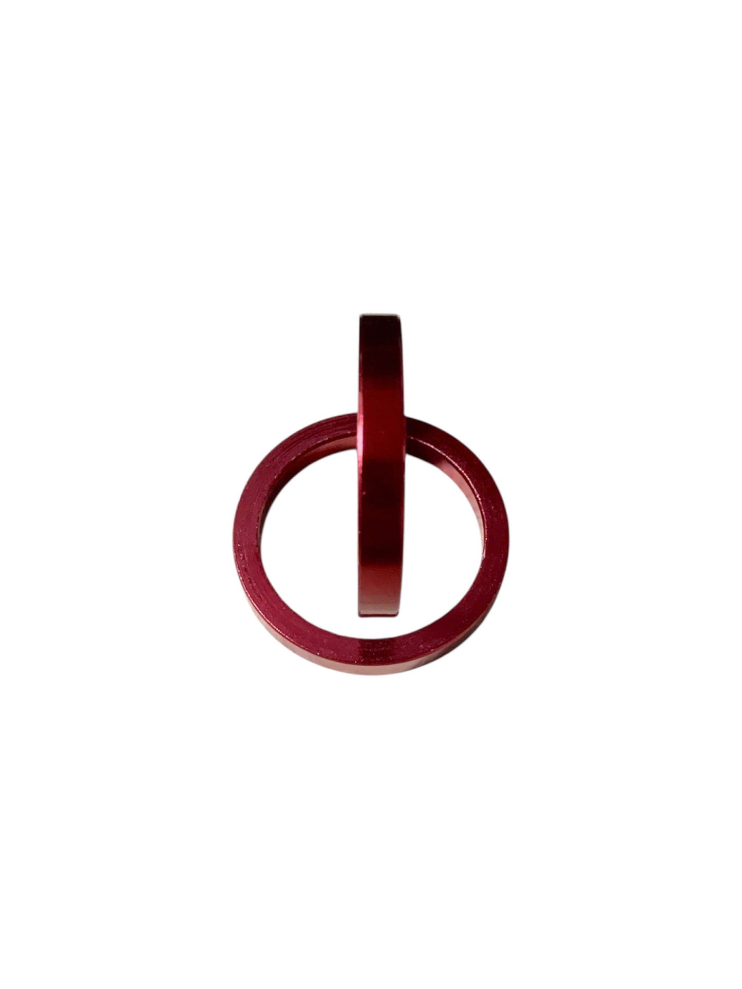 Bicycle fork neck gasket - smooth aluminum