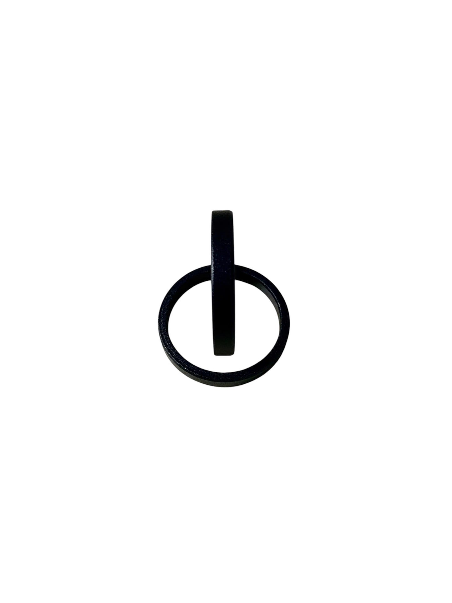 Bicycle fork neck gasket - smooth aluminum