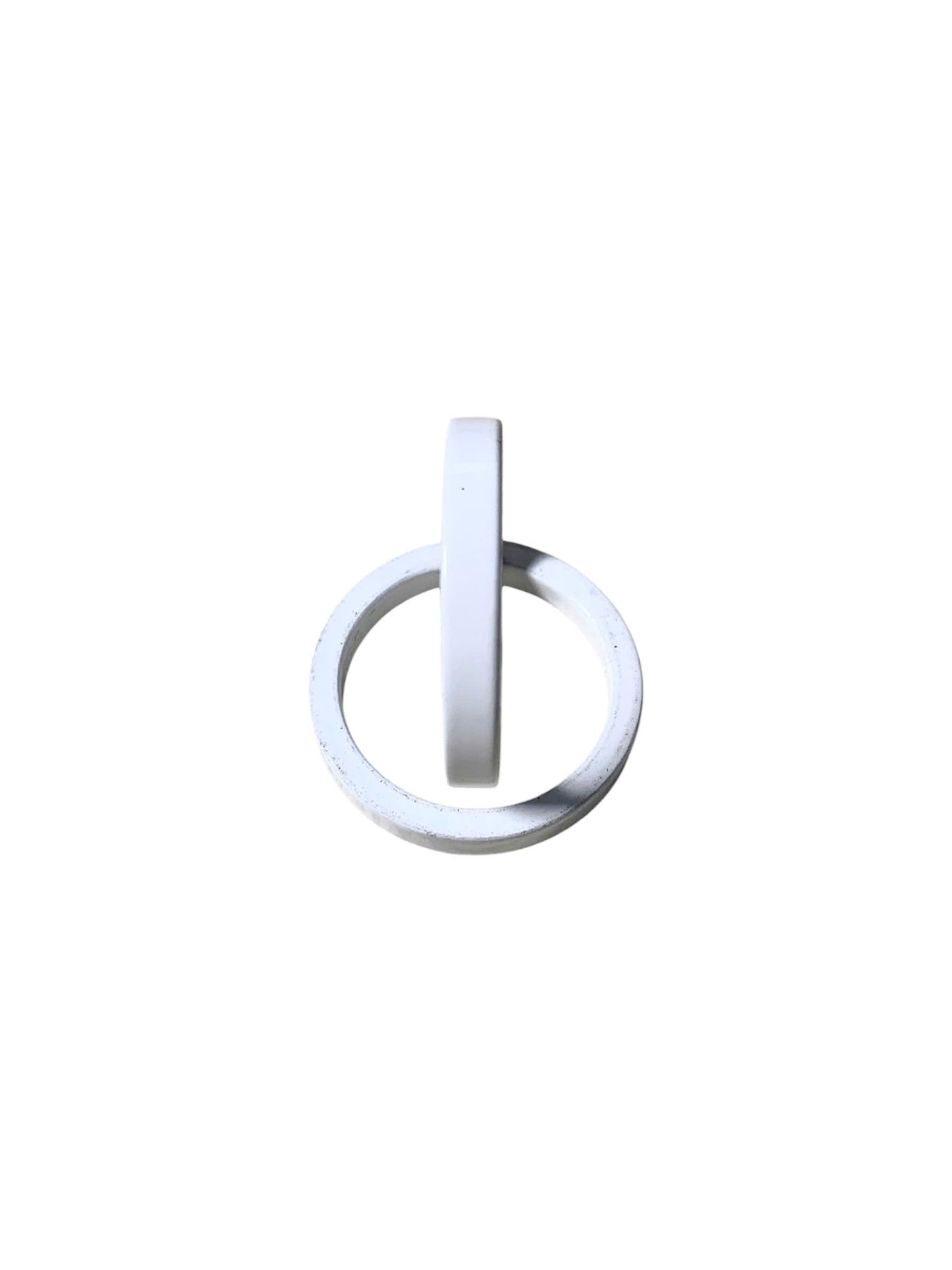 Bicycle fork neck gasket - smooth aluminum
