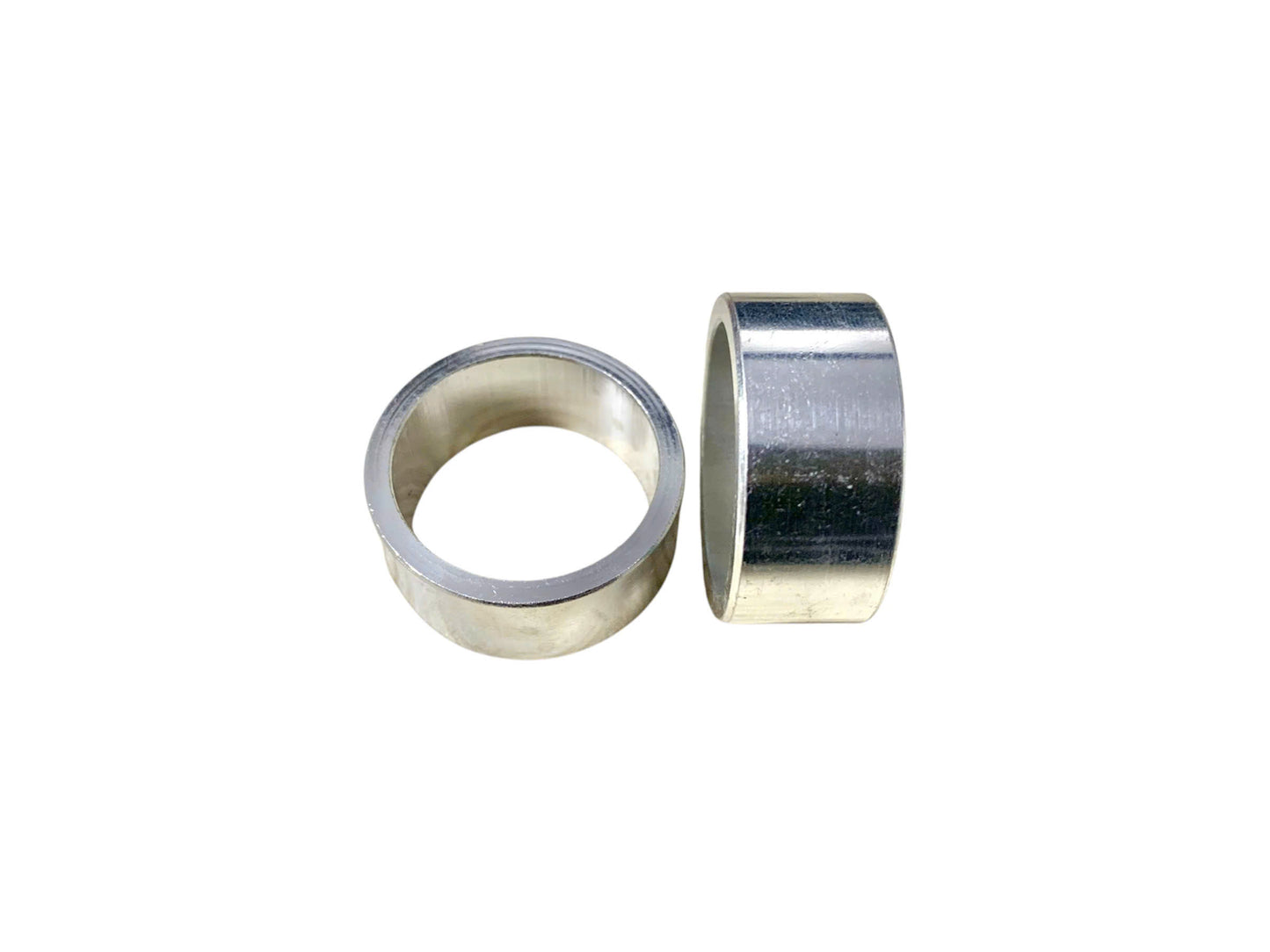 Bicycle fork neck gasket - smooth aluminum