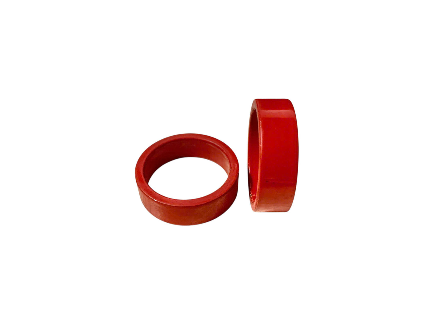 Bicycle fork neck gasket - smooth aluminum