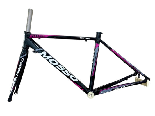 MOSSO frame + aluminum fork Black Pink