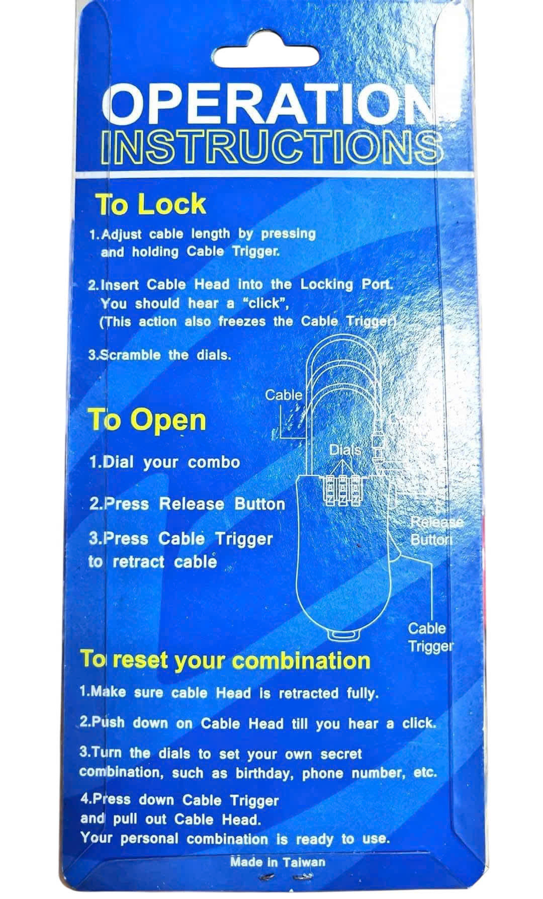 Convenient BLUE lock