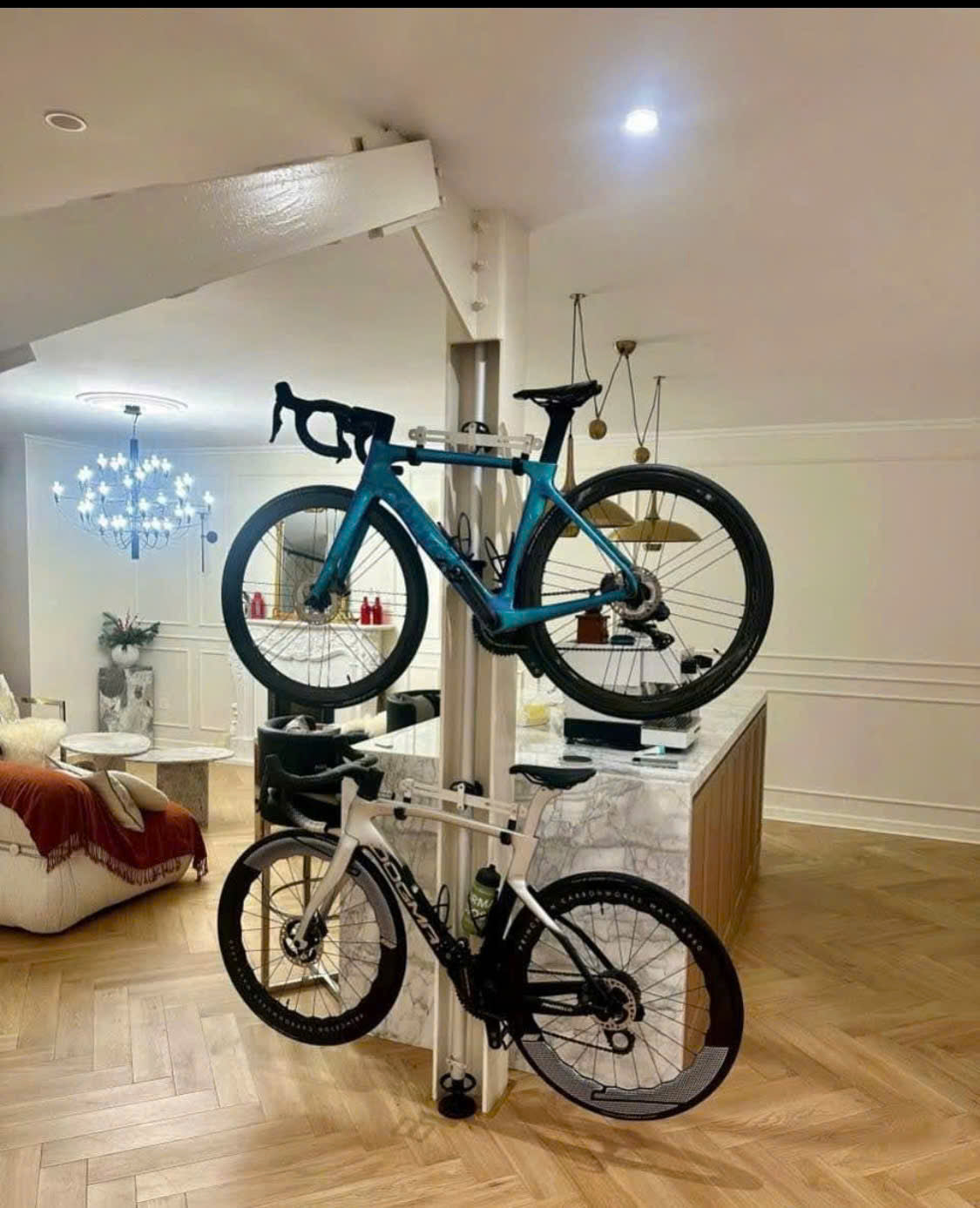Porte-vélos au sol