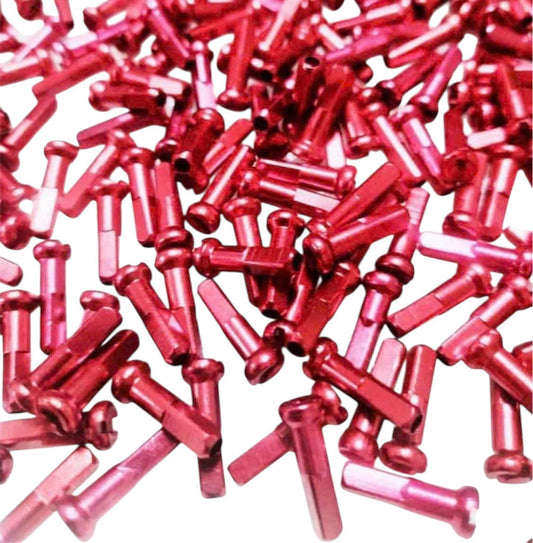 Rayons en aluminium de 16 mm de long, rouges