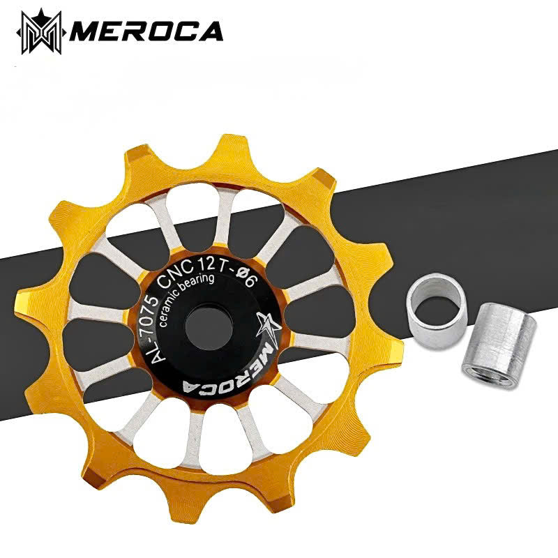 Aluminum alloy guide gear set with 12T, using ceramic bearings - MEROCA