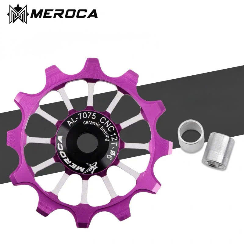 Aluminum alloy guide gear set with 12T, using ceramic bearings - MEROCA