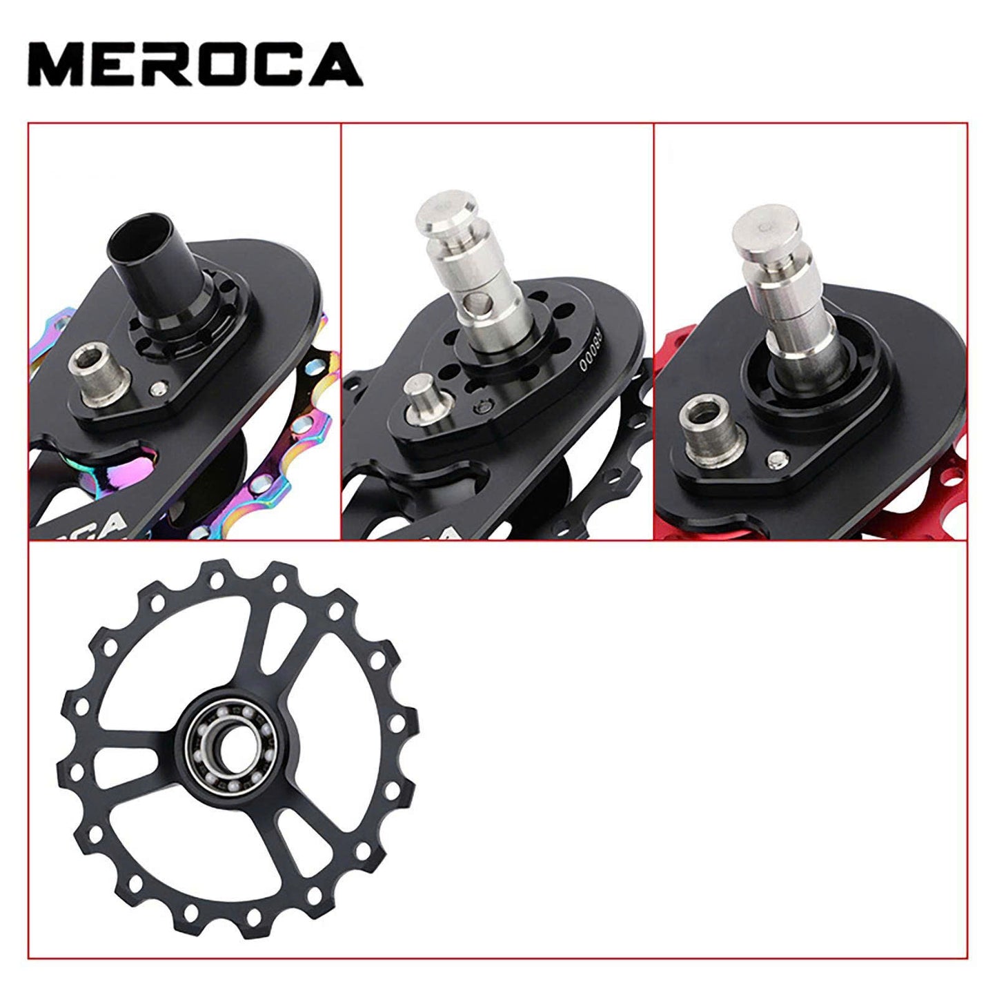 MEROCA  -Aluminum Alloy 16T Ceramic Guide Wheel Bicycle Derailleur Pulley